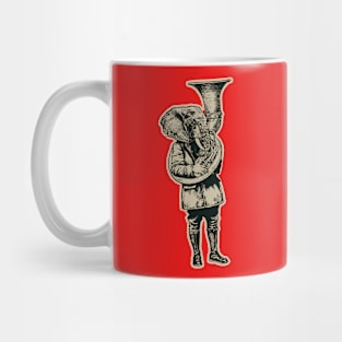 Elephant Musician Mug